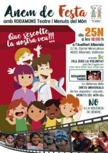 NOS VAMOS DE FIESTA CON RODAMONSTEATRE #25N #NOALAVIOLENCIADEGENERO